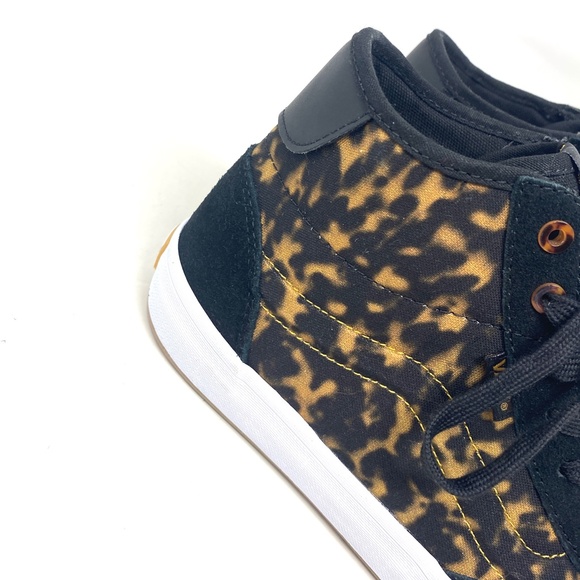 VANS Lizzie Tortoise Sneakers Dark Brown Suede Canvas Shoe Skate Men VN0A4BX1YI5 - Picture 5 of 9